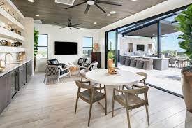 Combine a dining and living space