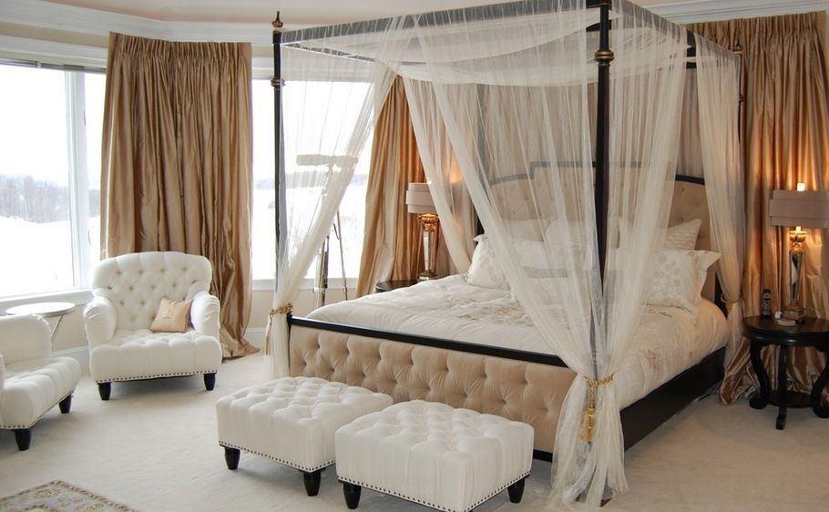 Create a Romantic Ambiance in Your Bedroom with a Canopy Bed Frame